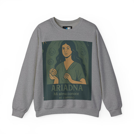 The Path of the Labyrinth" T-shirt – Ariadna-Ariadna Inspired Unisex Sweatshirt, Cozy Fashion, Inspirational Gift, Relaxed Fit, Perfect for Fall or Winter