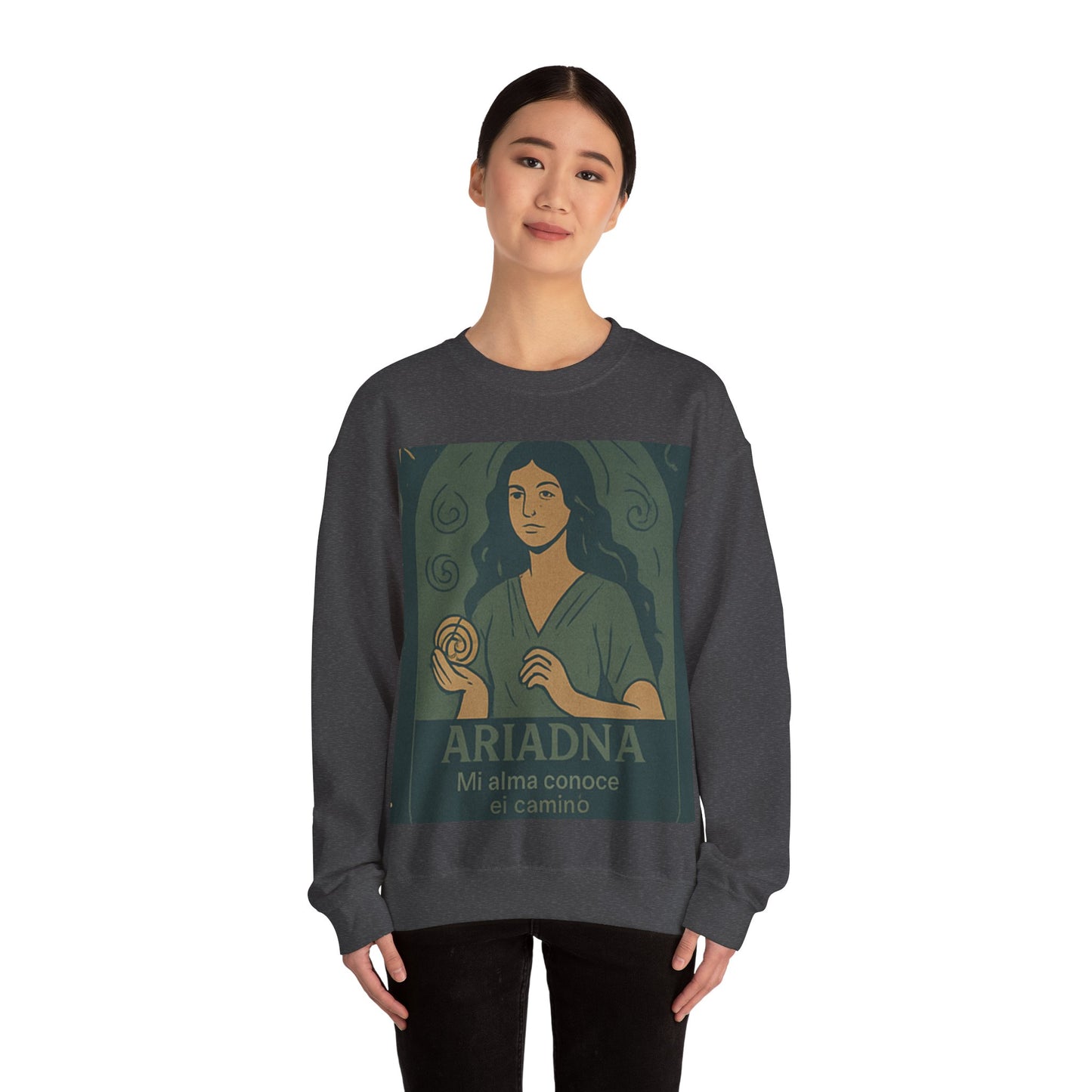 The Path of the Labyrinth" T-shirt – Ariadna-Ariadna Inspired Unisex Sweatshirt, Cozy Fashion, Inspirational Gift, Relaxed Fit, Perfect for Fall or Winter