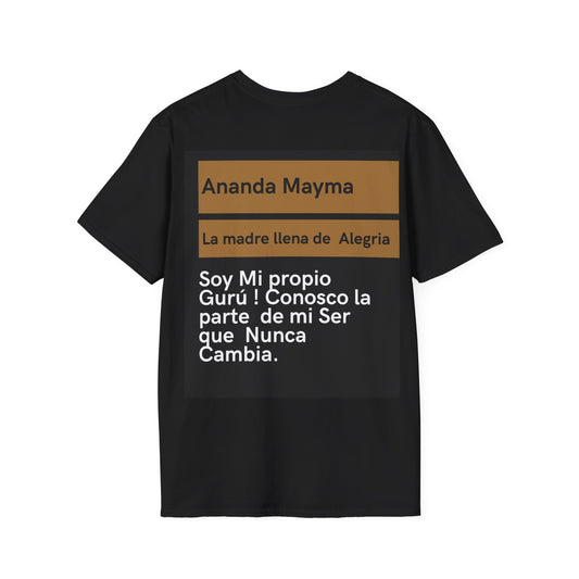 Ananda Maima – La madre llena de alegría Spiritual Empowerment T-Shirt, Affirmation Tee, Gift for Mindfulness, Yoga Lover Apparel, Inspirational Quotes Shirt