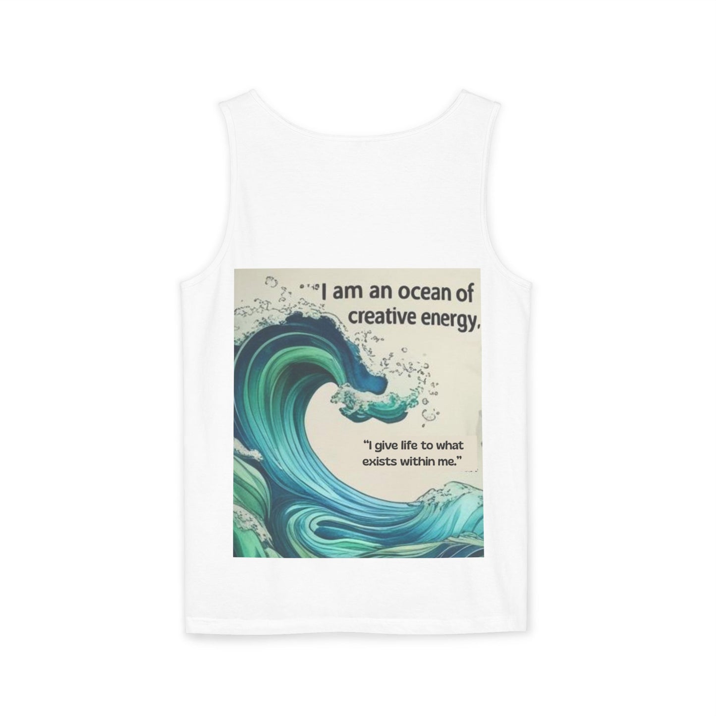 Camiseta energética mujer | Soy un océano de energía creativa | Ropa espiritual positiva Descripción:Ocean of Creative Energy Tank Top, Inspirational Gift, Summer Clothing, Artistic Apparel, Beachwear, Motivational Tank