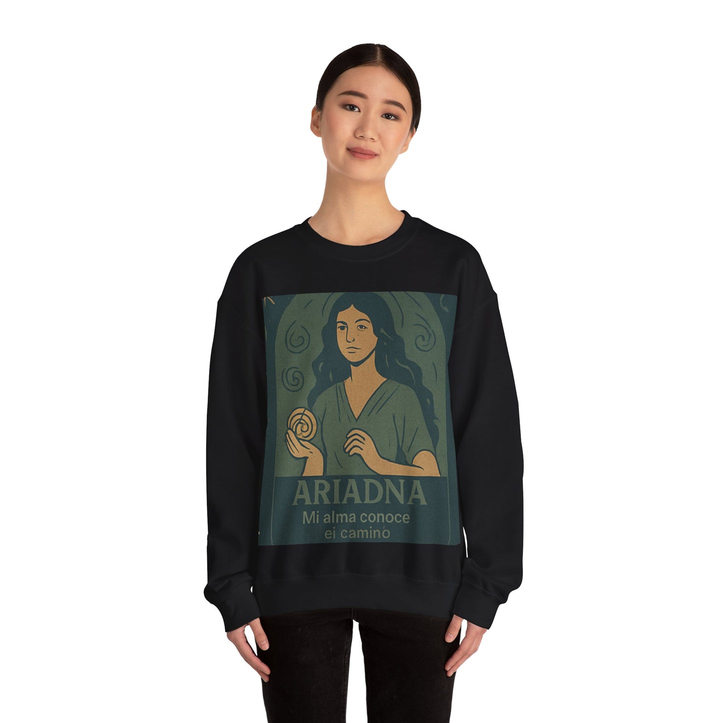 The Path of the Labyrinth" T-shirt – Ariadna-Ariadna Inspired Unisex Sweatshirt, Cozy Fashion, Inspirational Gift, Relaxed Fit, Perfect for Fall or Winter