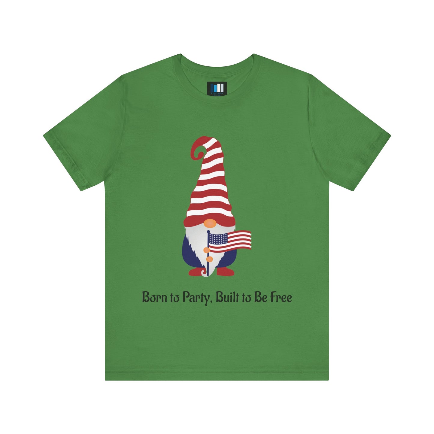 Unisex Jersey Short Sleeve Tee Born to Party, Built to Be Free T-Shirt – Funny Patriotic Tee for 4th of July BBQs - Constellia Group