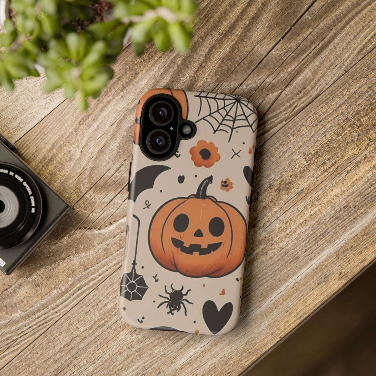 Halloween Phone Case, Spooky Pumpkin Case, Fall Decor, Trick or Treat Gift, Cute Phone Accessories, Autumn Vibes