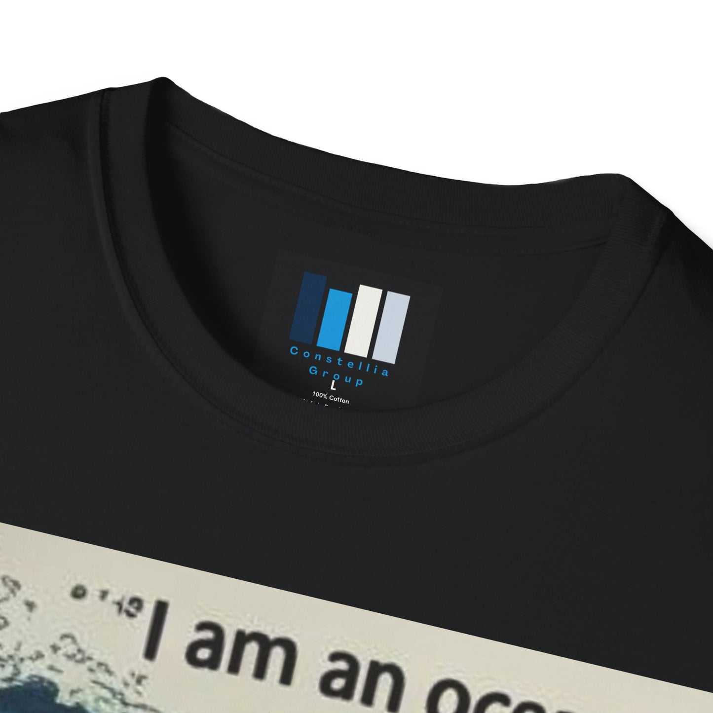 Camiseta energética mujer | Soy un océano de energía creativa | Ropa espiritual positiva Creative Energy Ocean Waves T-Shirt | Artistic Quote Tee | Inspirational Gift for Dreamers, Art Lovers, Relaxed Vibes, Beachwear
