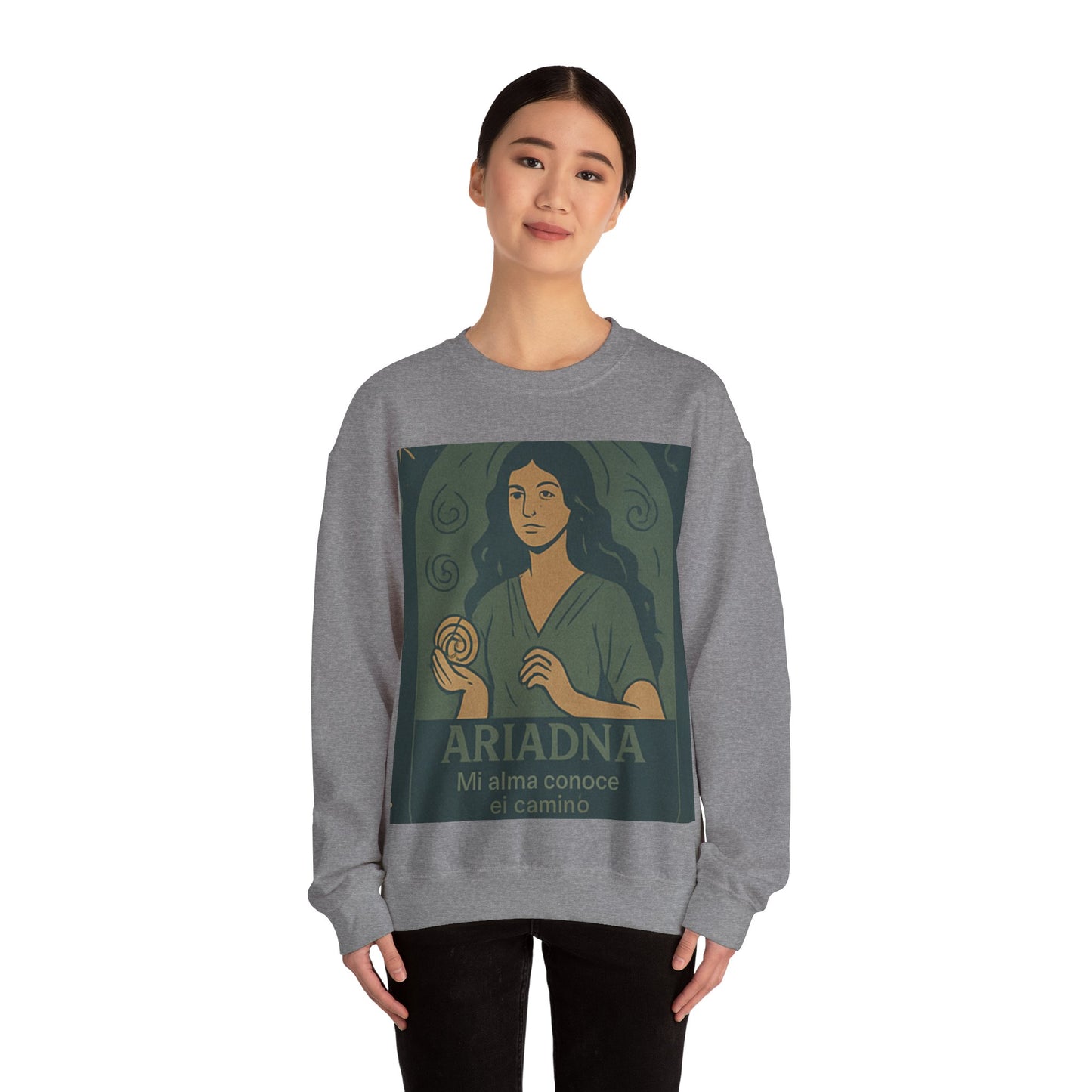 The Path of the Labyrinth" T-shirt – Ariadna-Ariadna Inspired Unisex Sweatshirt, Cozy Fashion, Inspirational Gift, Relaxed Fit, Perfect for Fall or Winter