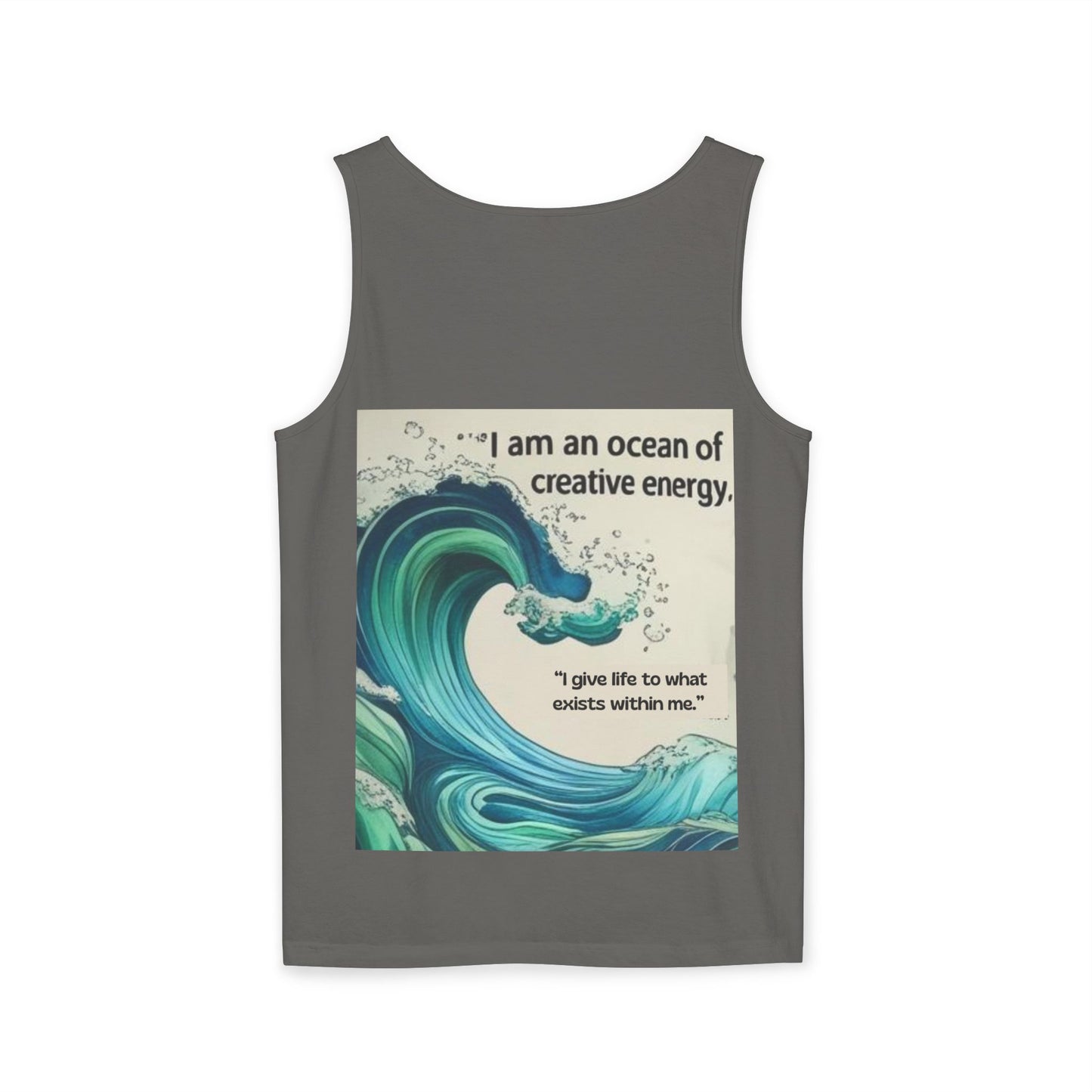 Camiseta energética mujer | Soy un océano de energía creativa | Ropa espiritual positiva Descripción:Ocean of Creative Energy Tank Top, Inspirational Gift, Summer Clothing, Artistic Apparel, Beachwear, Motivational Tank