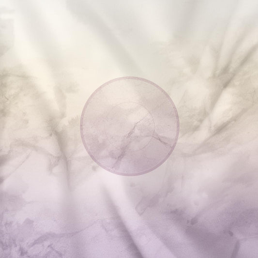 Ombre Velveteen Plush Blanket — Soft Lavender to Ivory Gradient Throw