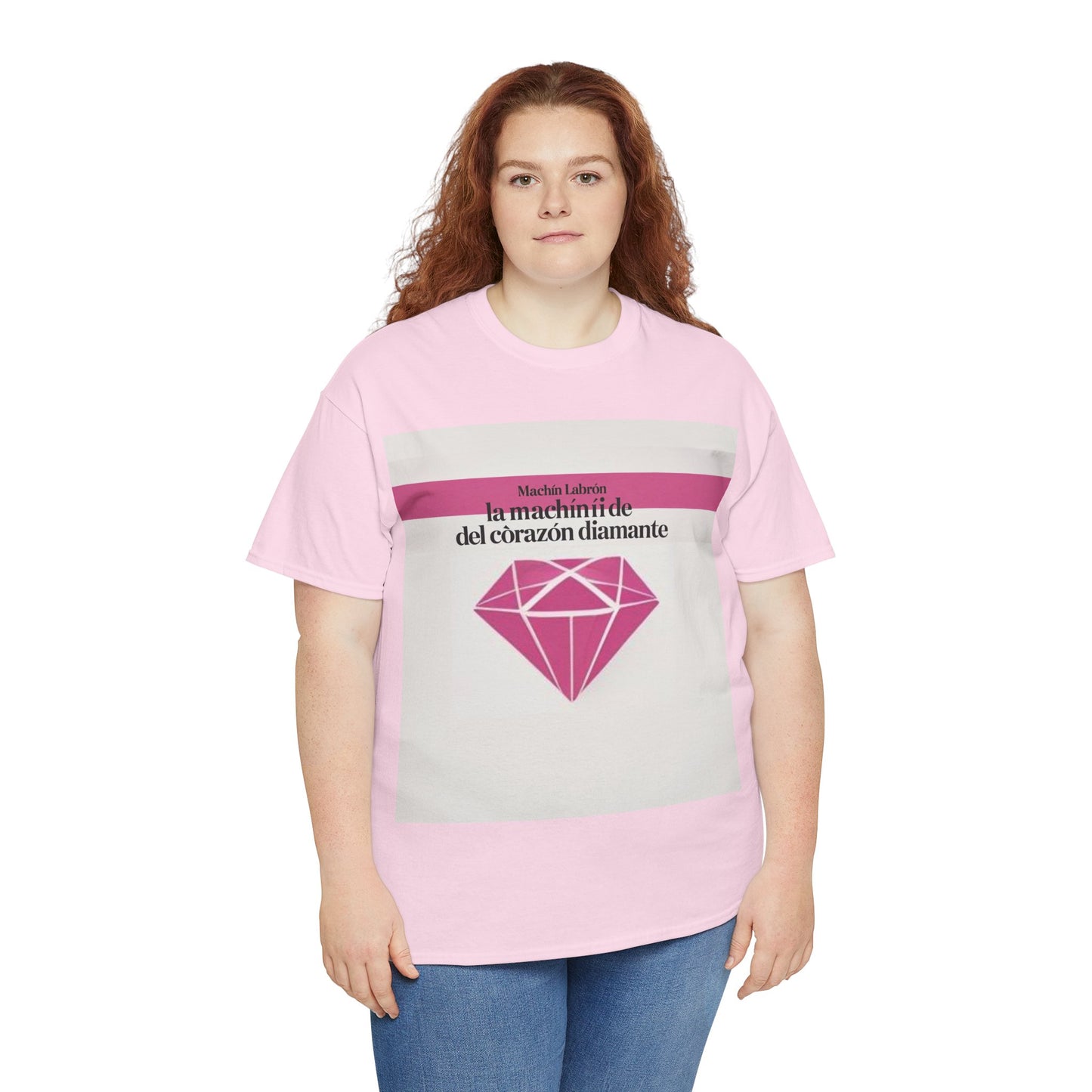 "Diamond Heart" T-shirt – Machín Labrón/ Camiseta Machín Labrón – Frase oráculo espiritual – Moda mística 2025
