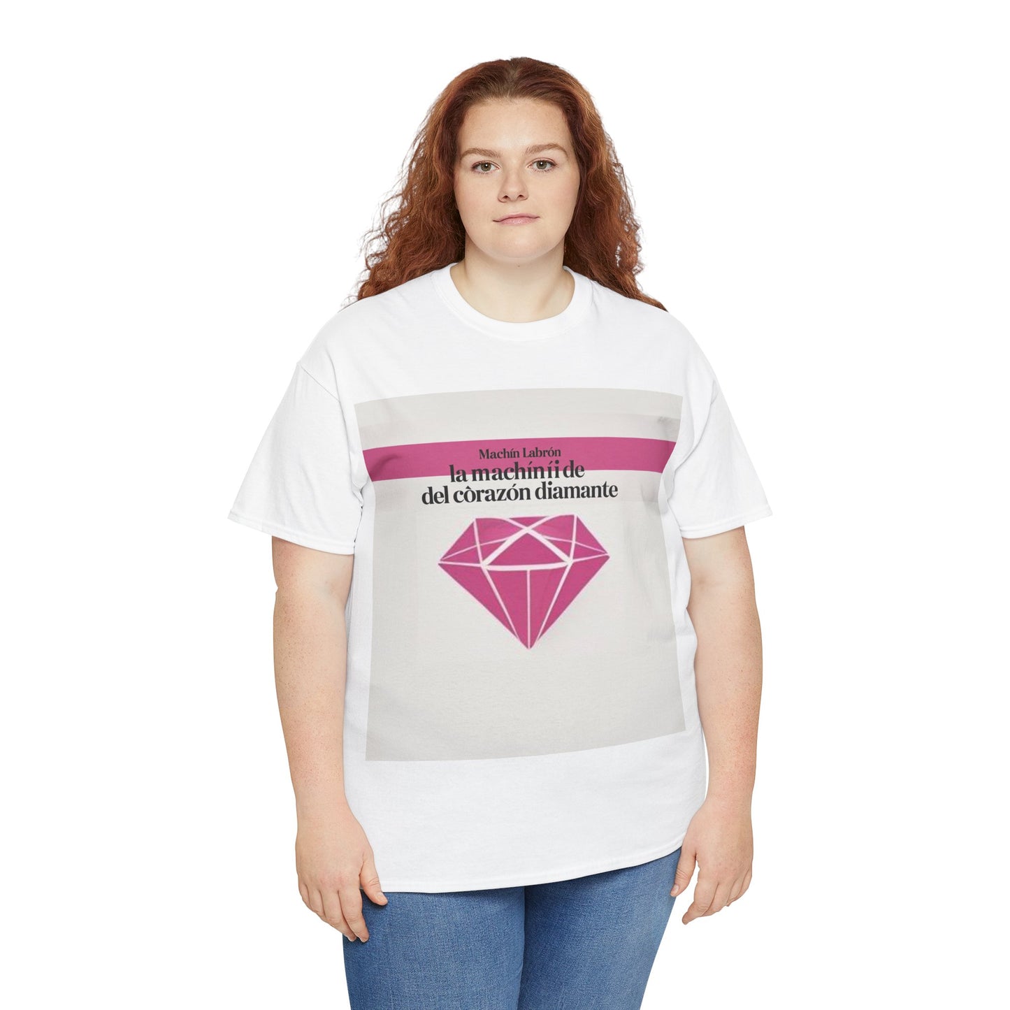 "Diamond Heart" T-shirt – Machín Labrón/ Camiseta Machín Labrón – Frase oráculo espiritual – Moda mística 2025