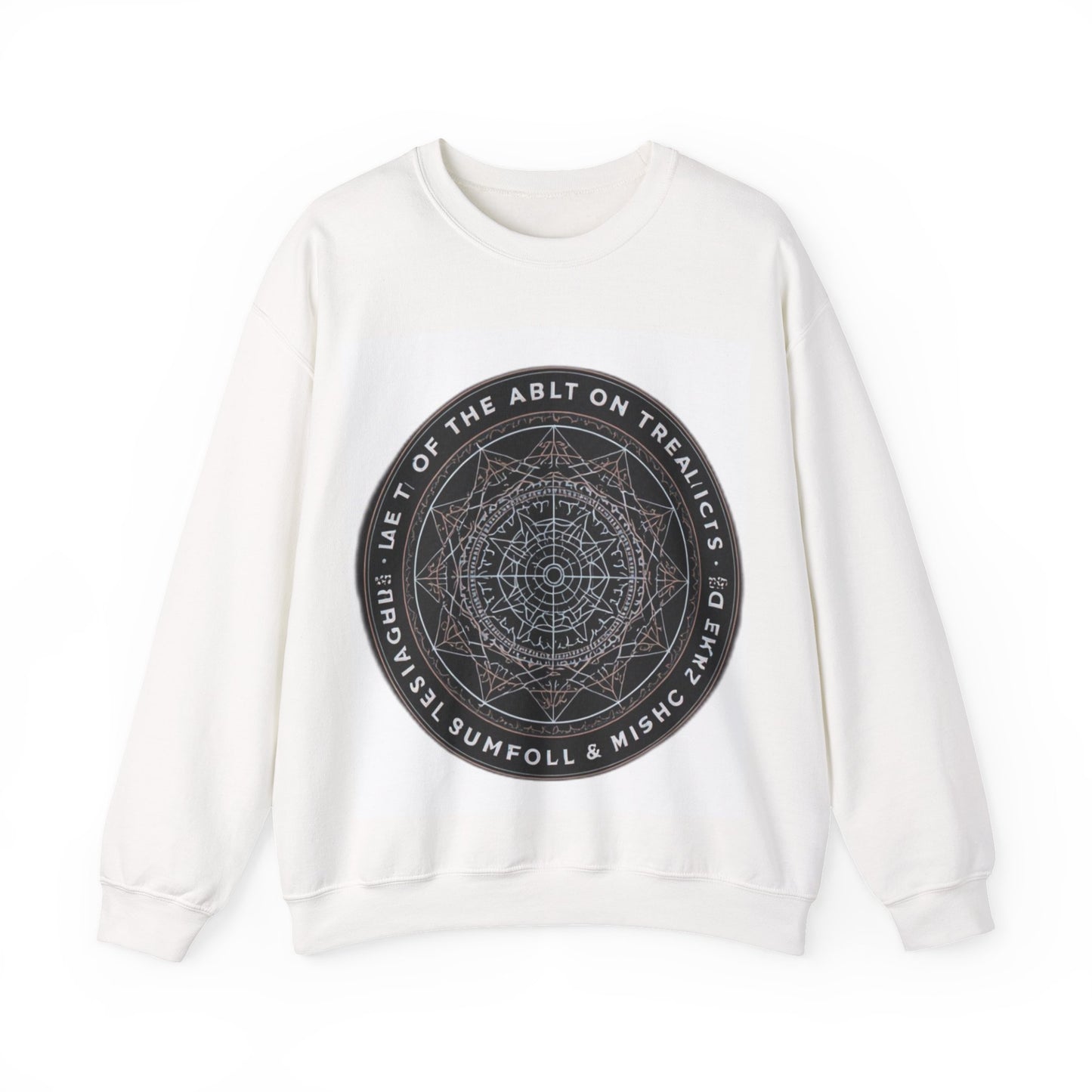 Mystic Mandala Crewneck Sweatshirt – Esoteric Circle Design