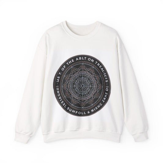 Mystic Mandala Crewneck Sweatshirt – Esoteric Circle Design