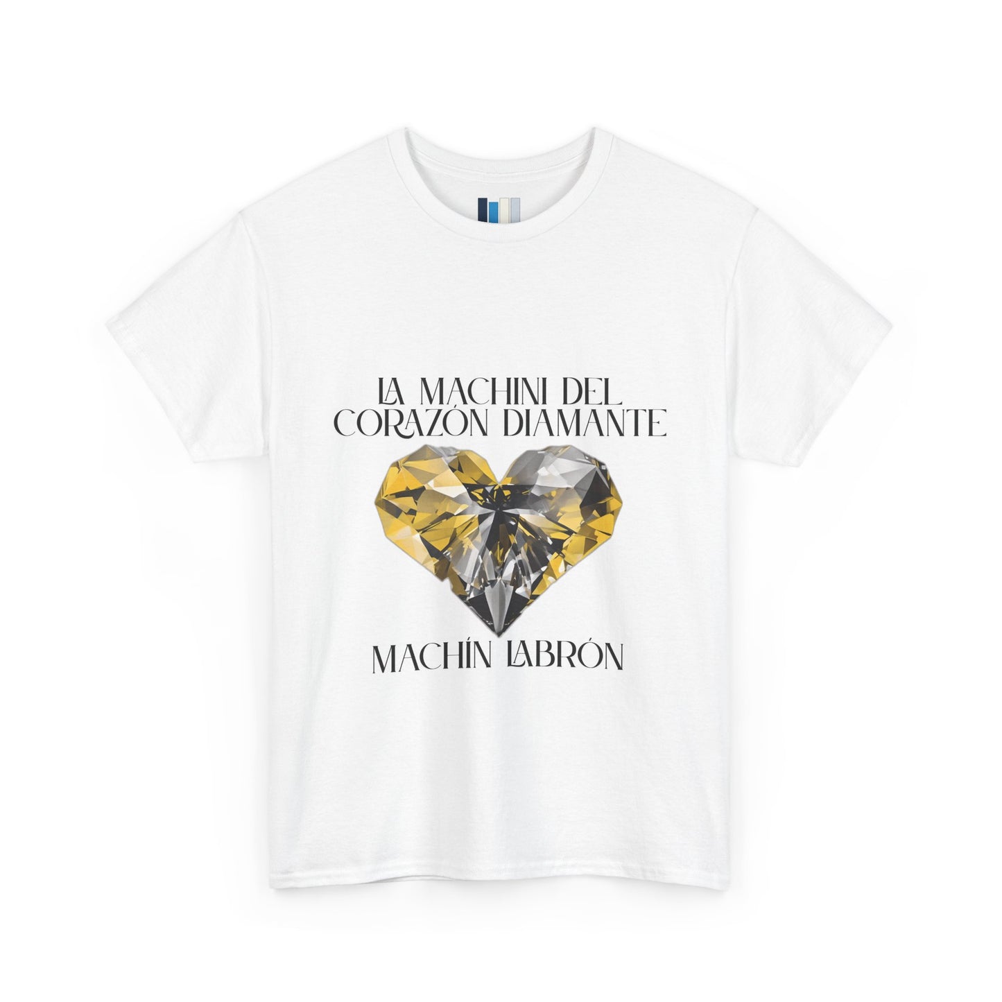 Machín Labrón T-shirt – Spiritual oracle phrase – Mystical fashion 2025/Diamond Heart Graphic Tee | Motivational Unisex T-Shirt, Inspirational Statement Shirt, Casual Everyday Wear, Unique Gift Idea