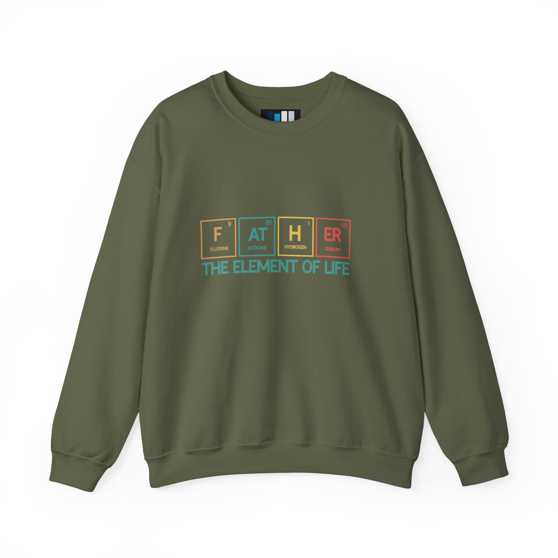 Father Sweatshirt – The Element of Life | Funny Father's Day Gift, Unisex Crewneck for Dad, Cozy Everyday Wear - Constellia Group