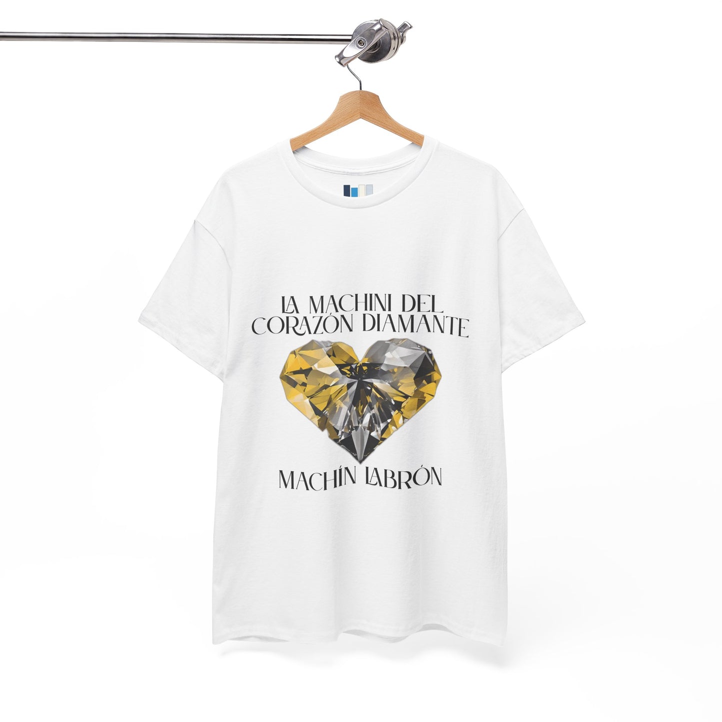 Machín Labrón T-shirt – Spiritual oracle phrase – Mystical fashion 2025/Diamond Heart Graphic Tee | Motivational Unisex T-Shirt, Inspirational Statement Shirt, Casual Everyday Wear, Unique Gift Idea